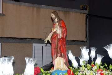  Procesión sin presencia policial en Ojos de Garza (Foto TA)